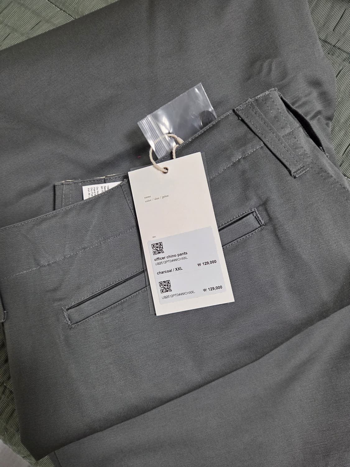 (새상품) 유니폼브릿지 치노팬츠 차콜 XXL 상품이미지4