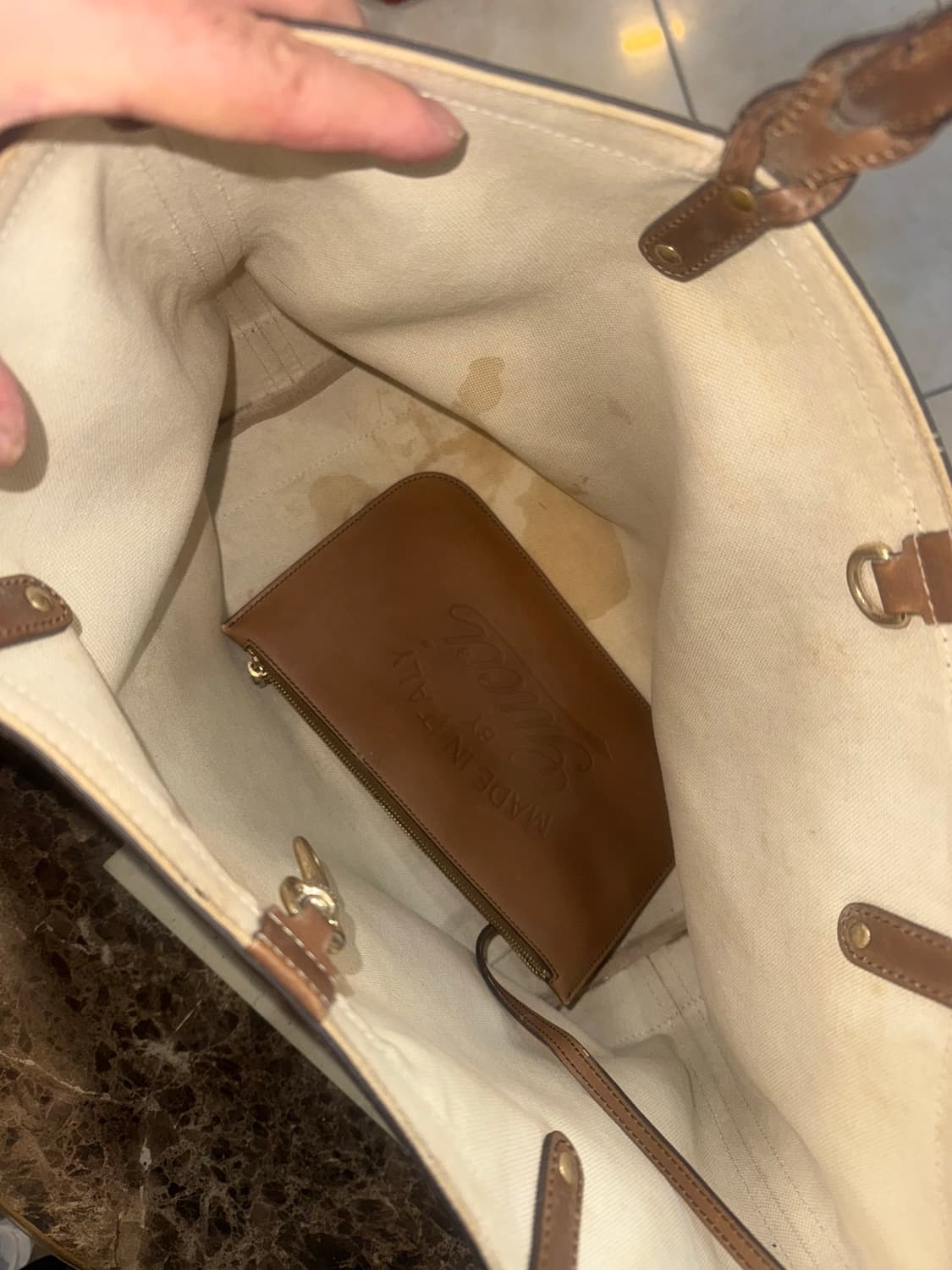 정품 구찌 자가드 쇼퍼백 팝니다 상품이미지6