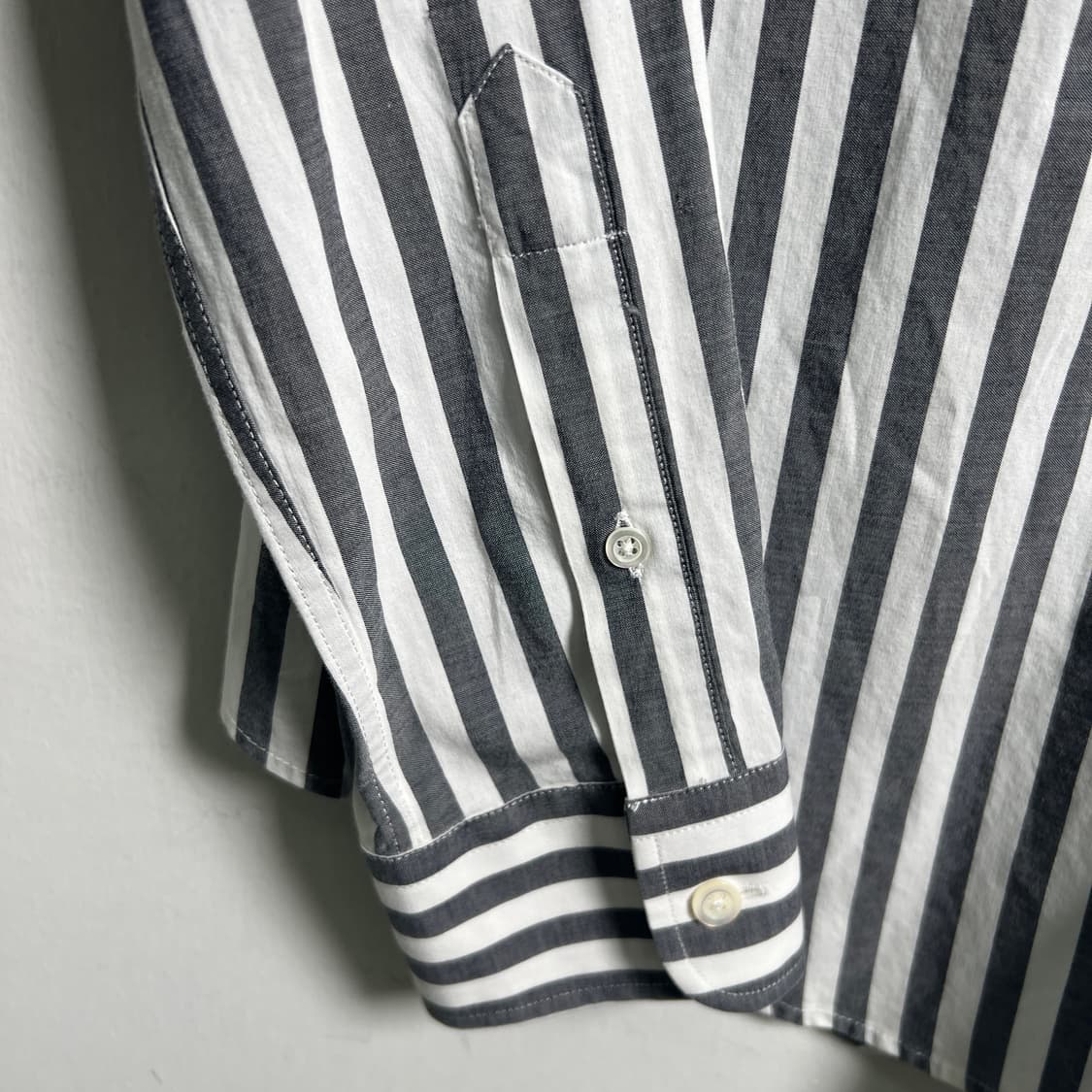 Ami 아미 그레이 스트라이프 셔츠 40 상품이미지7