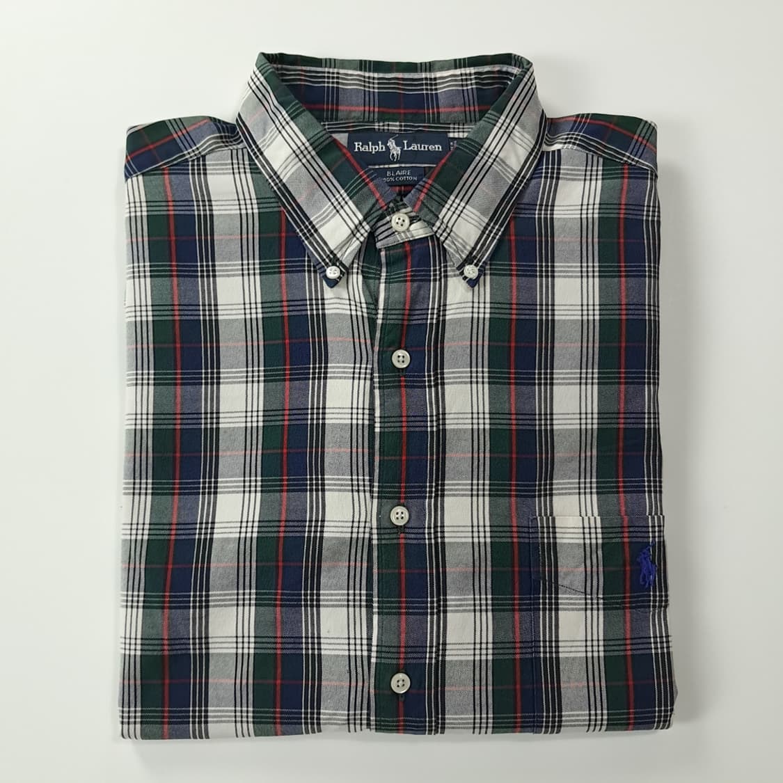 CK604 2XL 폴로 90s 모던 블랙워치 타탄체크 셔츠 남방 상품이미지7