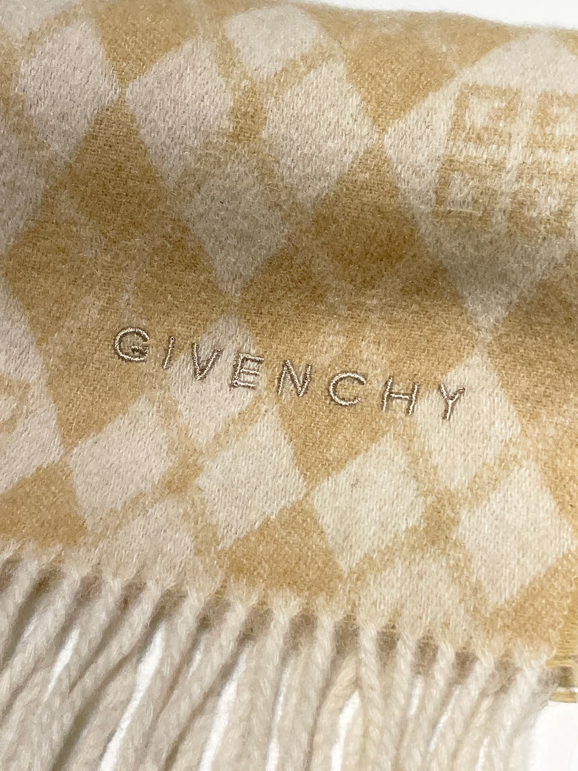 지방시 아가일 패턴 캐시미어 목도리 A1426 상품이미지3