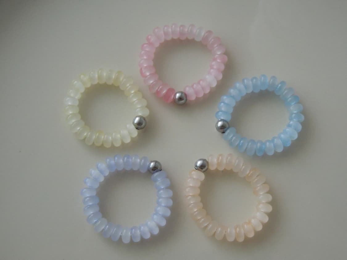 [담슨] 소르베 비즈 반지 Sorbet Bead Ring 상품이미지2