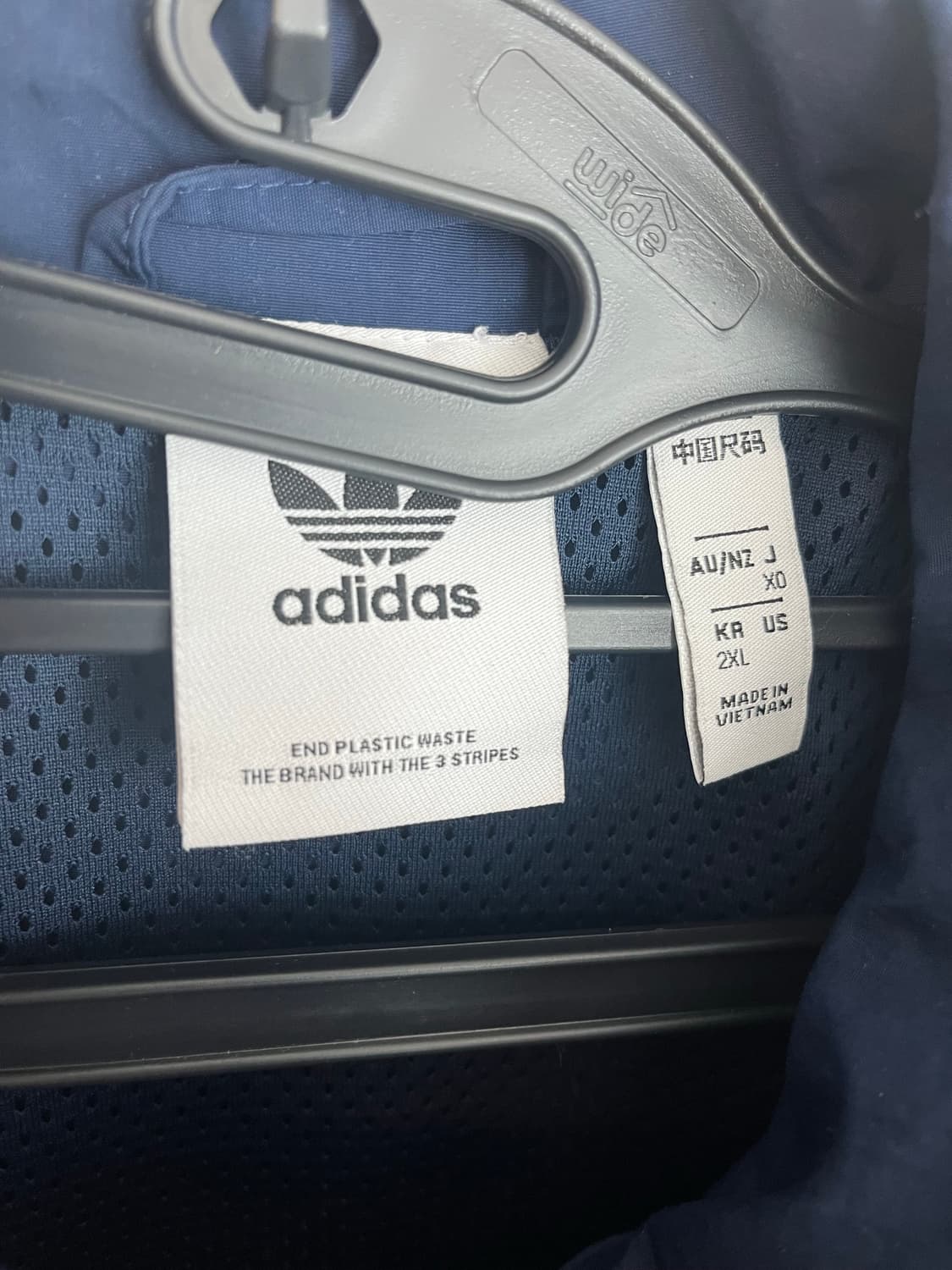 (2XL) 아디다스 파이어버드 바람막이 네이비 상품이미지4