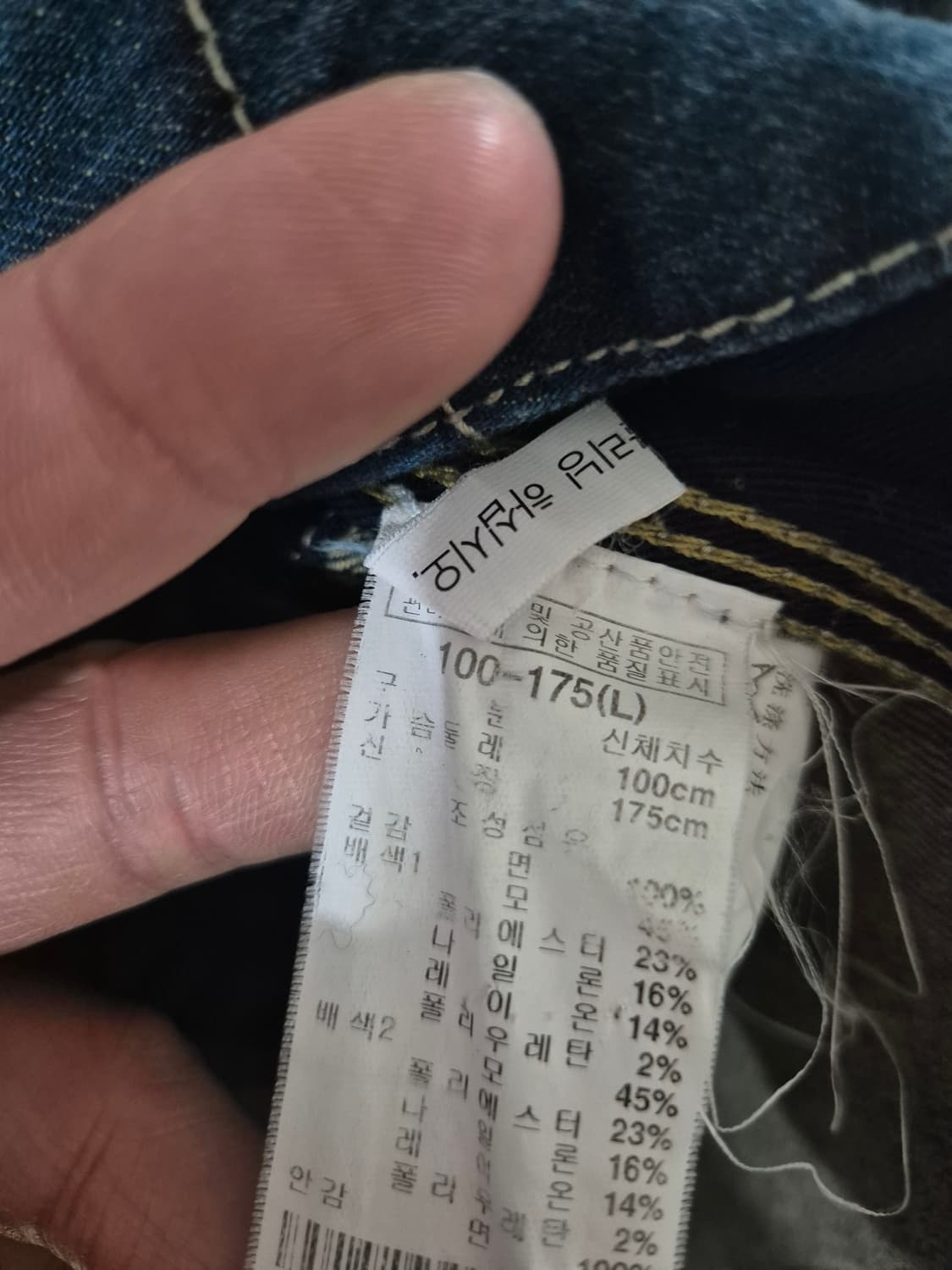 [100]써스데이아일랜드 빈티지 y2k 청자켓 Men 상품이미지5