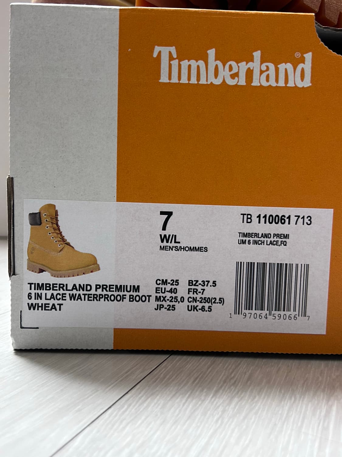 팀버랜드 6인치 부츠 250 상품이미지2