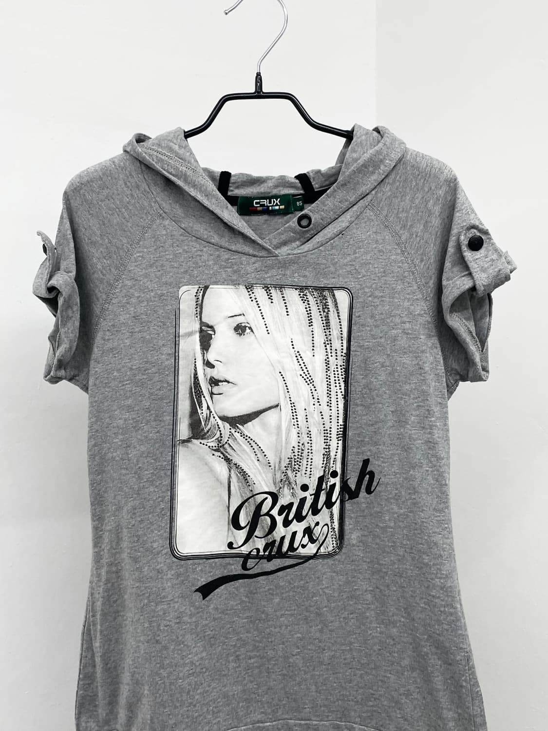 y2k 큐빅 후드 탑 상품이미지6