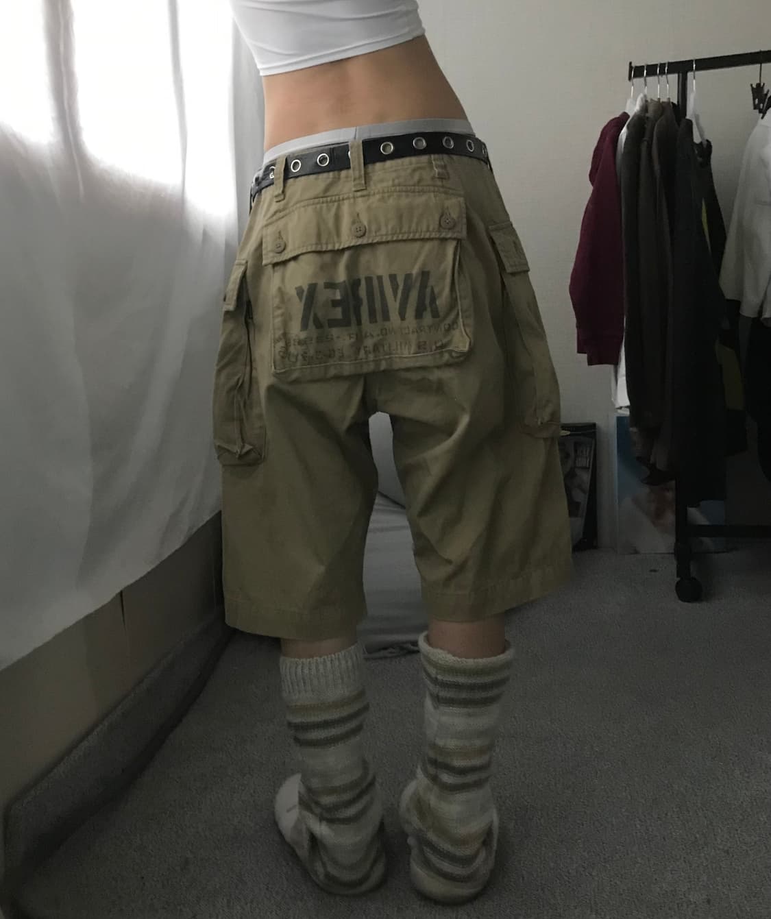 아비렉스 베이지 몽키카고팬츠 상품이미지1