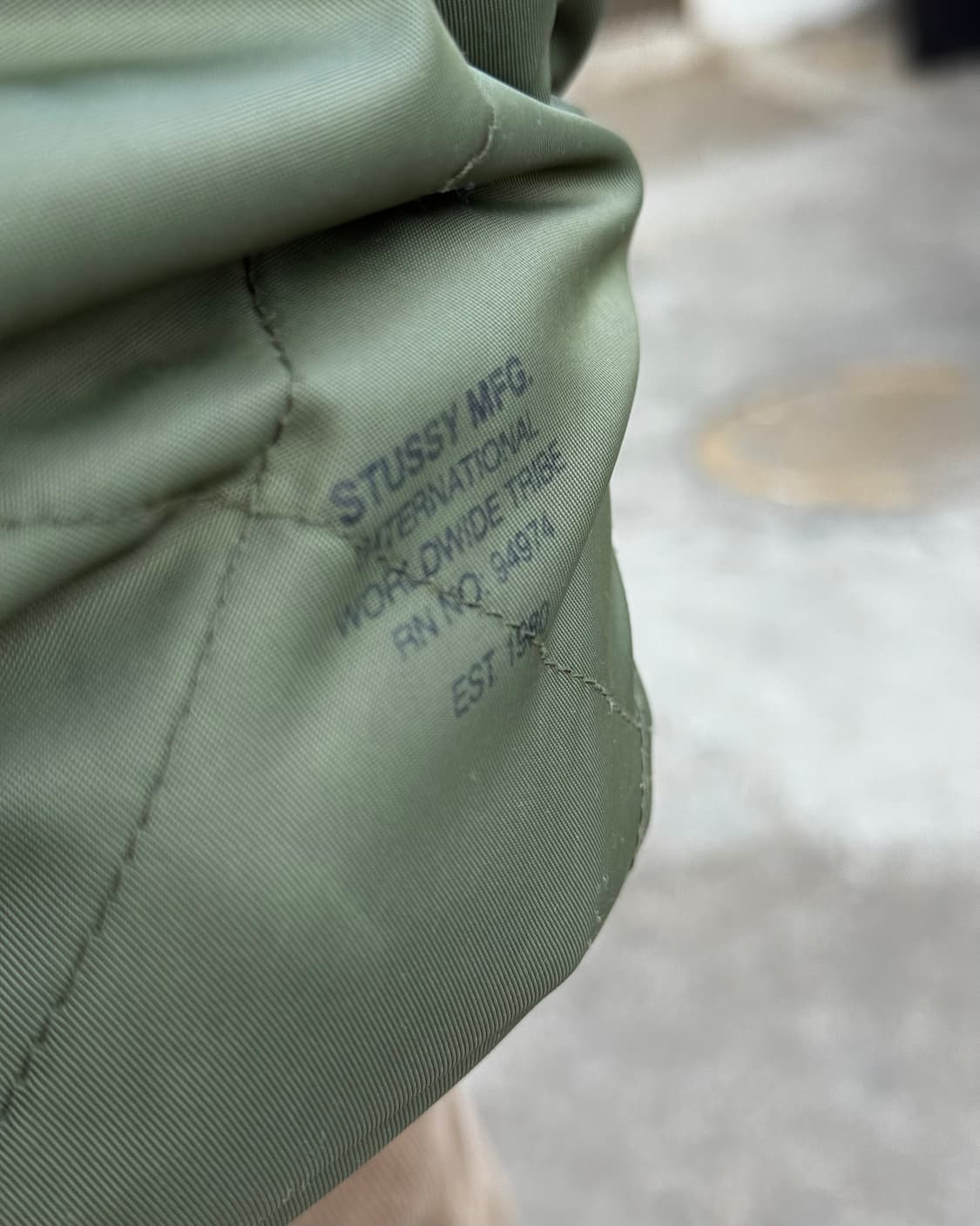 스투시 다이아몬드 퀼팅 MA-1 자켓 S 상품이미지10