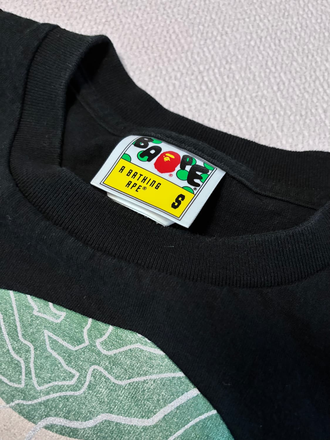 BAPE 베이프 카모 블랙 티셔츠 상품이미지4