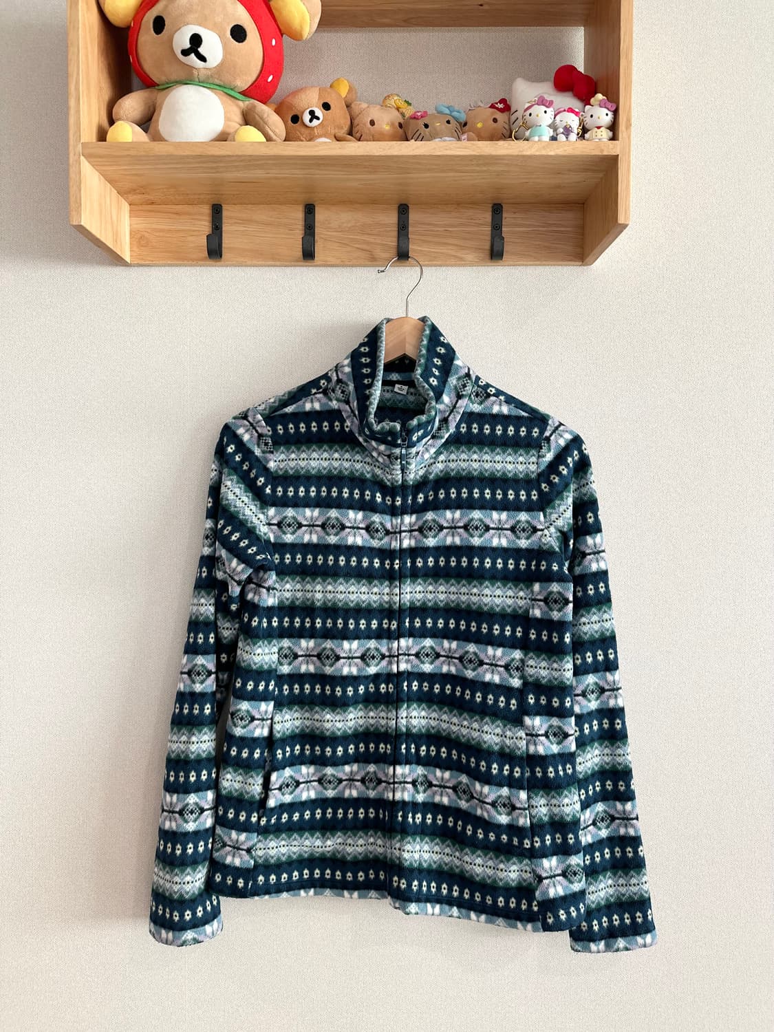 jpn 스카이블루 노르딕플리스집업 개인결제창 상품이미지1