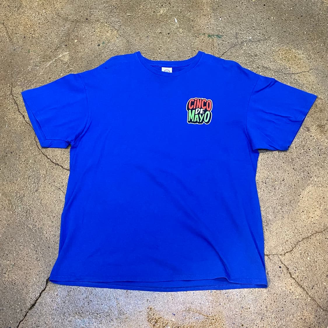 미국 빈티지 멕시코 신코드마요 프린팅 포인트 반팔티 상품이미지3