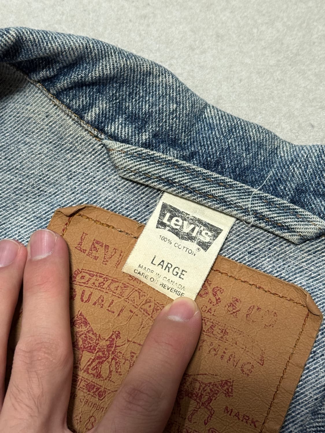 90‘s canada made 리바이스 타입 3 빈티지 자켓 상품이미지3