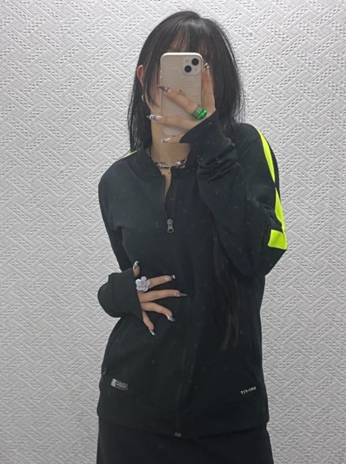 나이키 스우시 드라이핏 네온배색 져지 집업 L C08624 상품이미지1