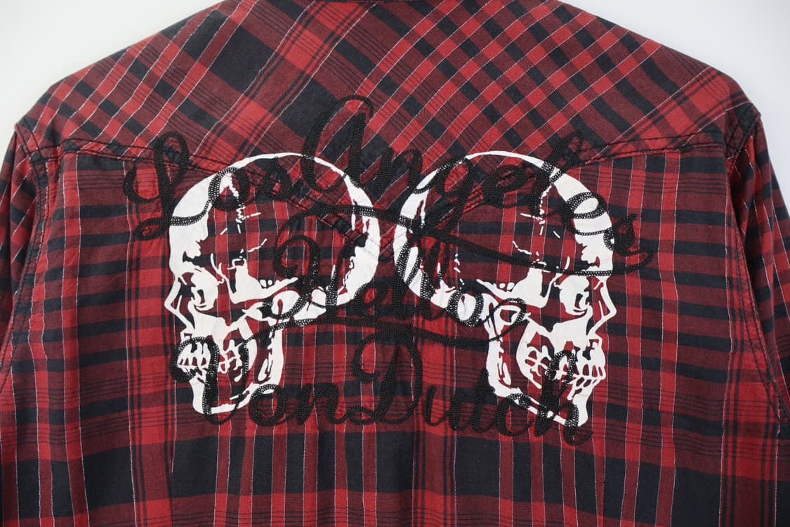 Von Dutch Skull Checked Shirts 상품이미지6