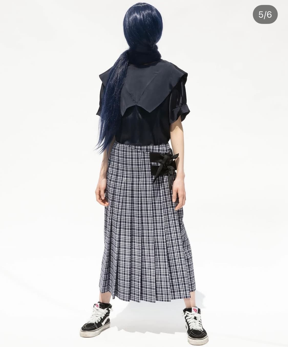 언노운블루 Bunny Bunny Skirt - check 상품이미지1