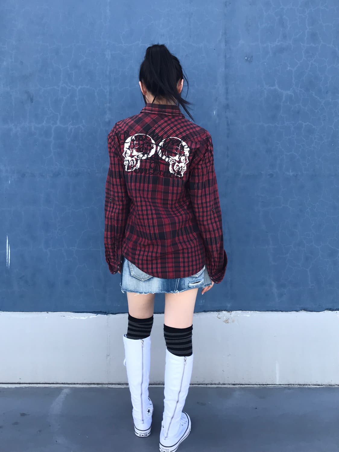 Von Dutch Skull Checked Shirts 상품이미지3
