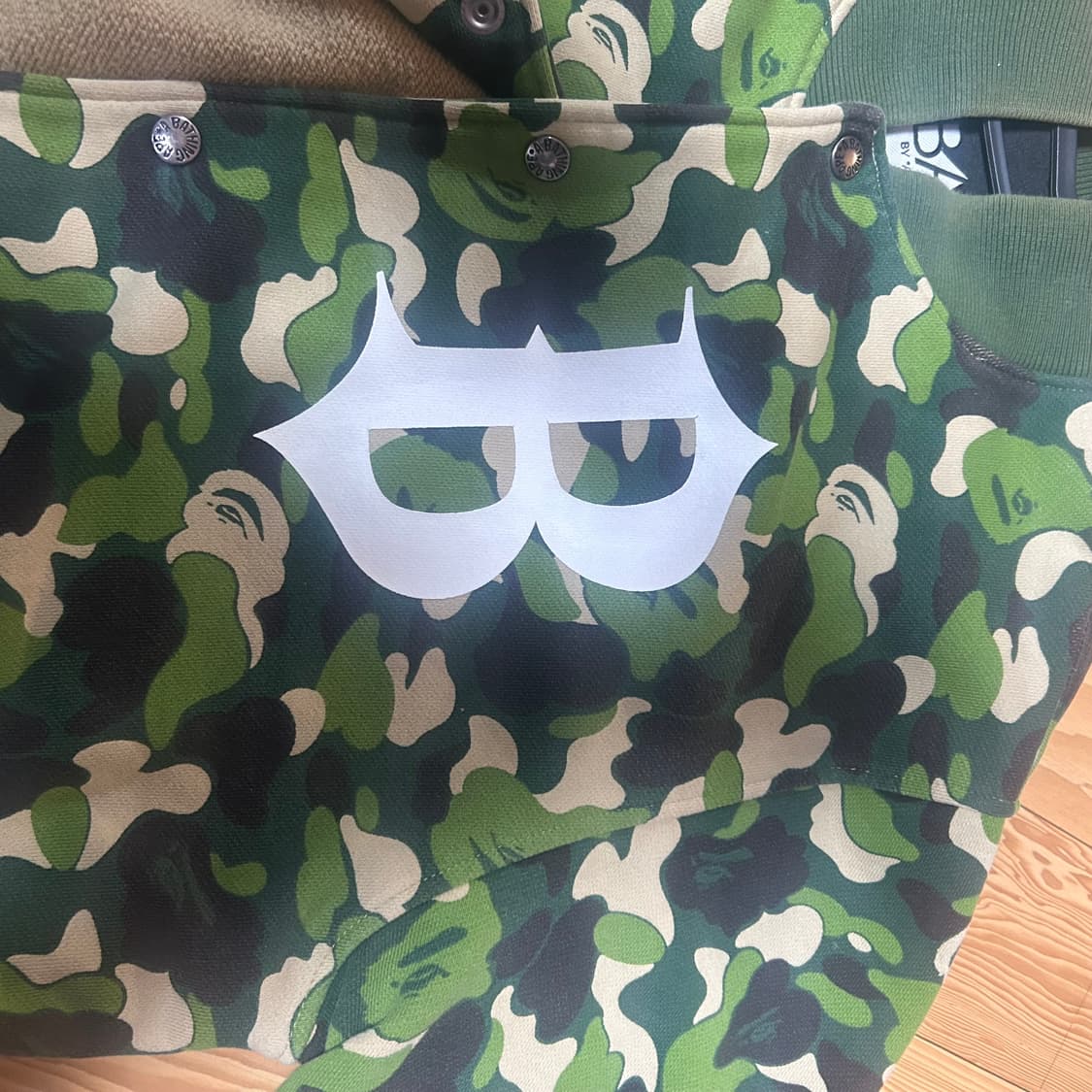 베이프 Bape camo varsity jacket M 바시티 자켓 상품이미지3