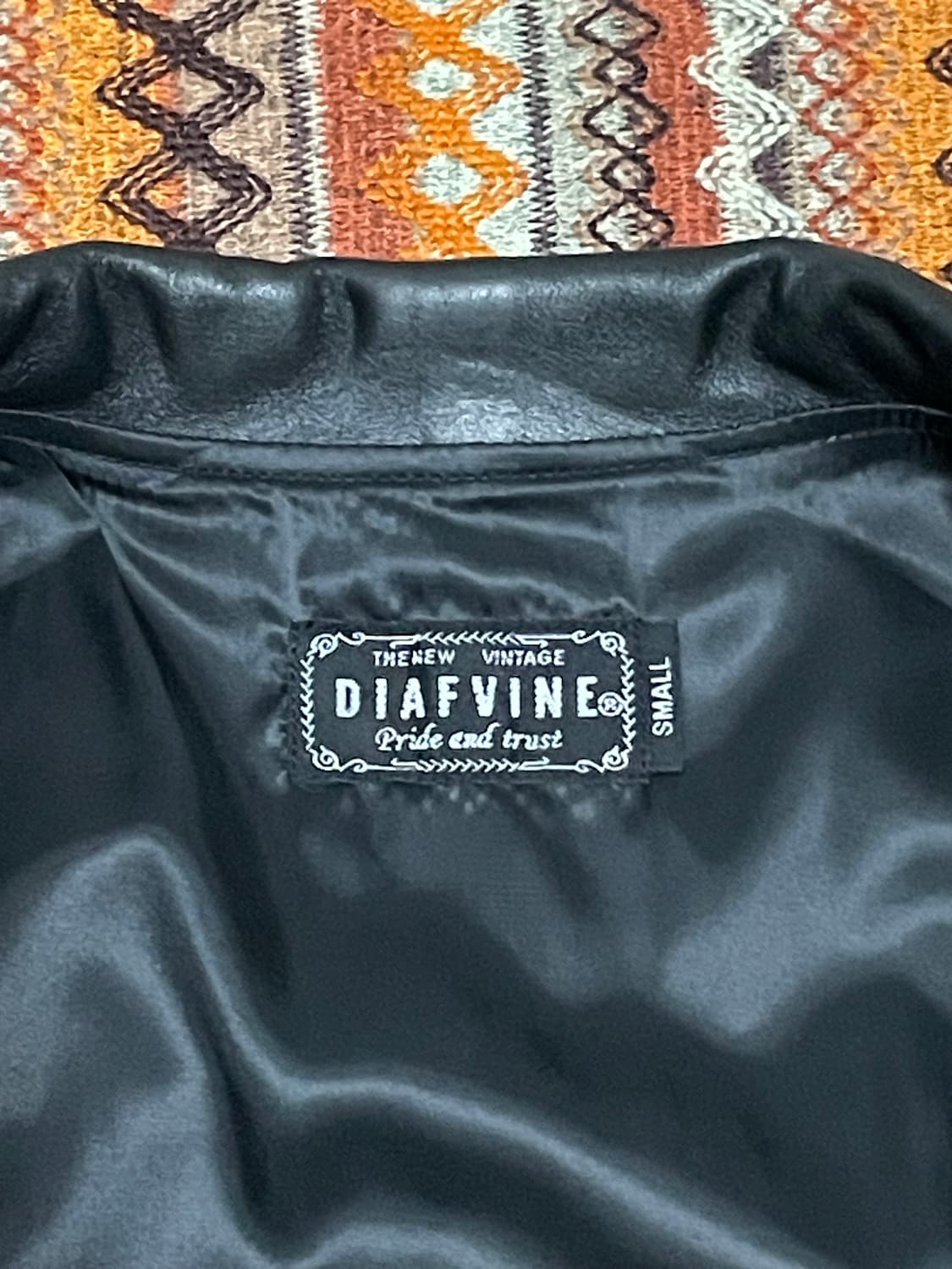 디아프바인 레더 자켓 상품이미지7