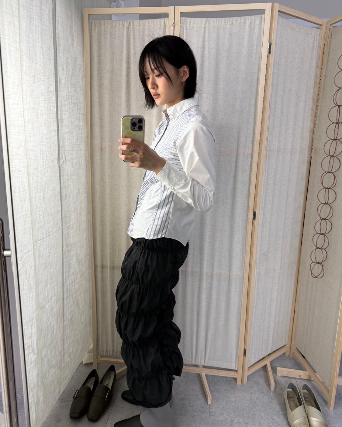 Forksy 링클 롱스커트 상품이미지3