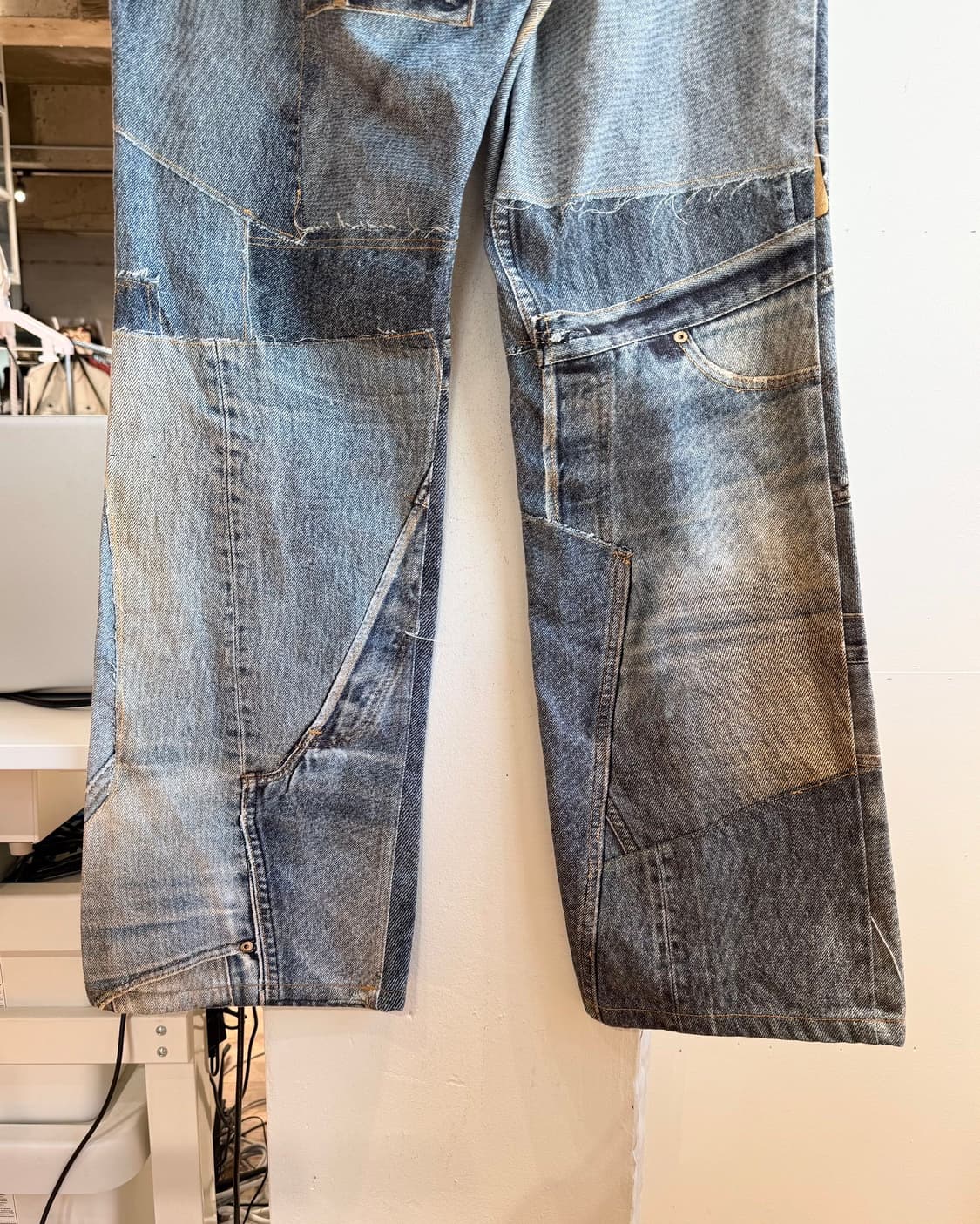 앤더슨벨 데님 빈티지 리워크 팬츠  상품이미지7