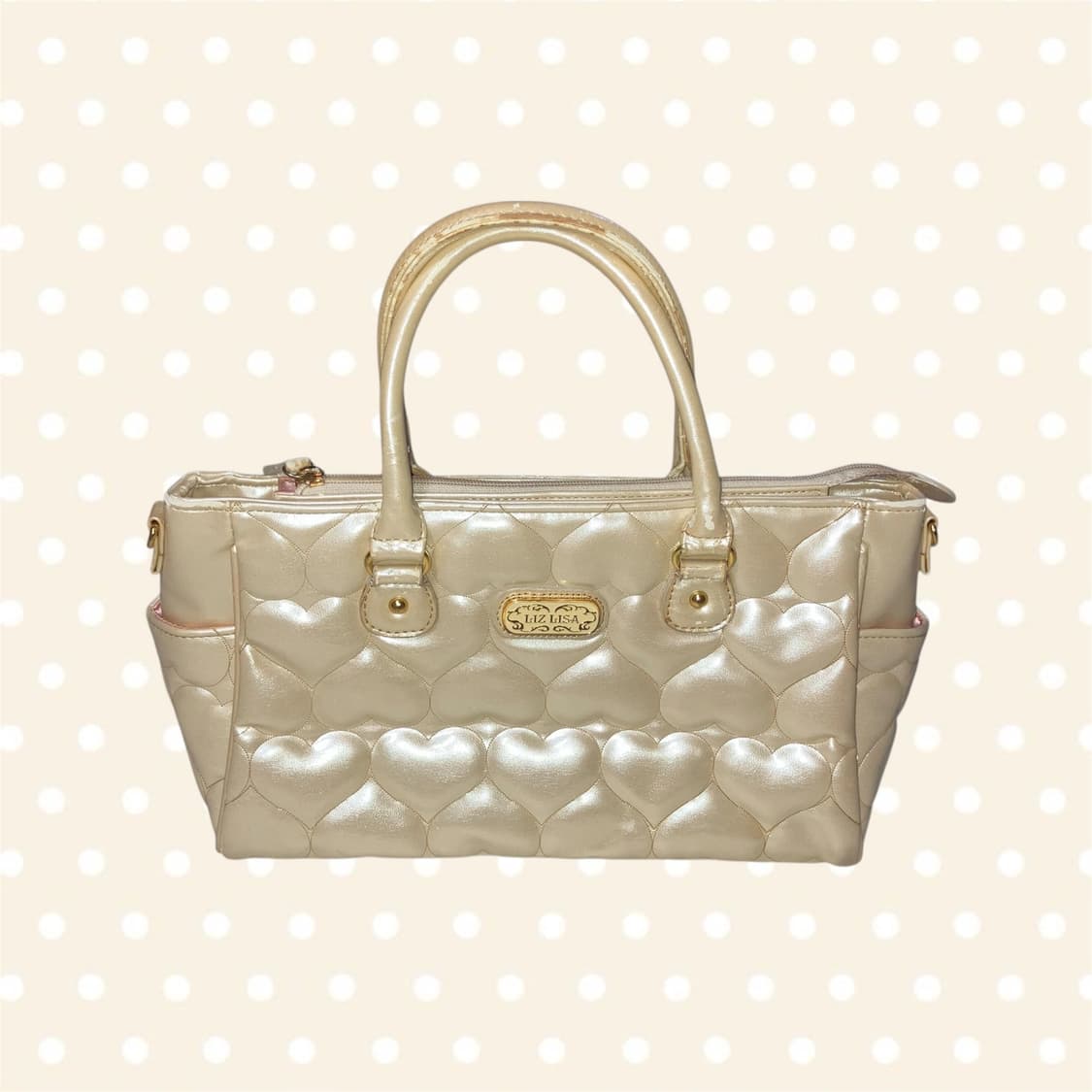 리즈리사 LIZ LISA 하트 퀄팅 로고 백 핀터깔 갸루 오네히메 고전 상품이미지1