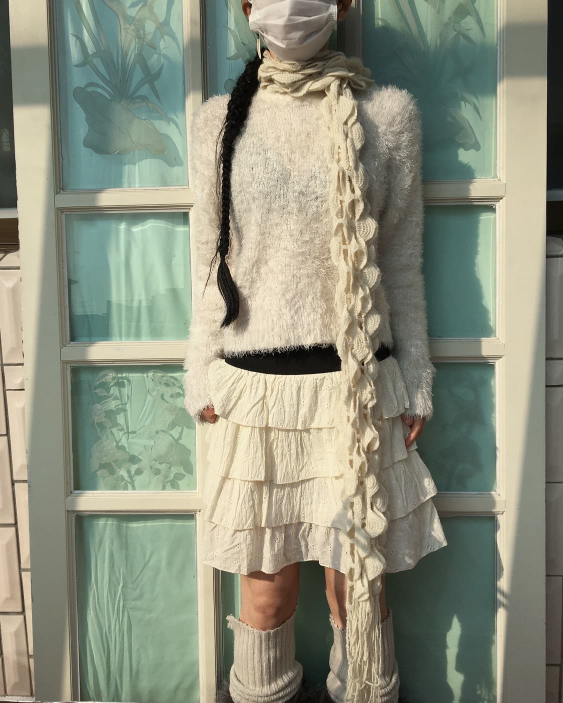 net knit muffler 상품이미지2