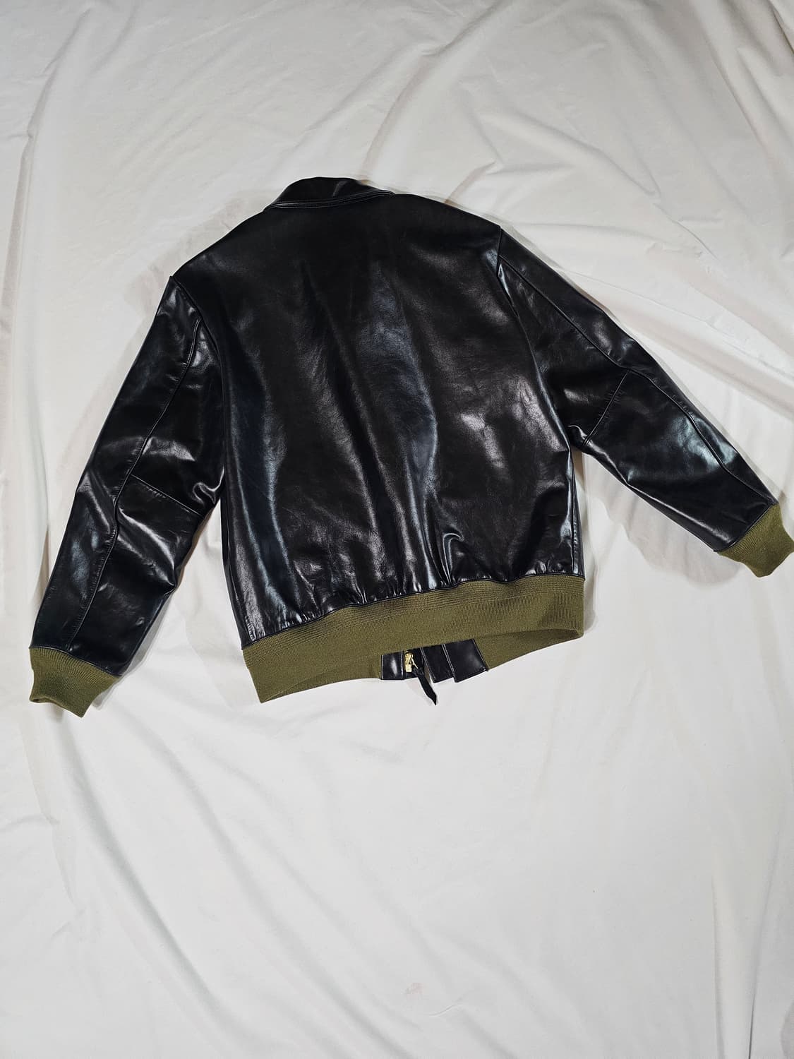 [빈티지] A-2 플라이트 밀리터리 레더 자켓 재킷 / 블랙 상품이미지6