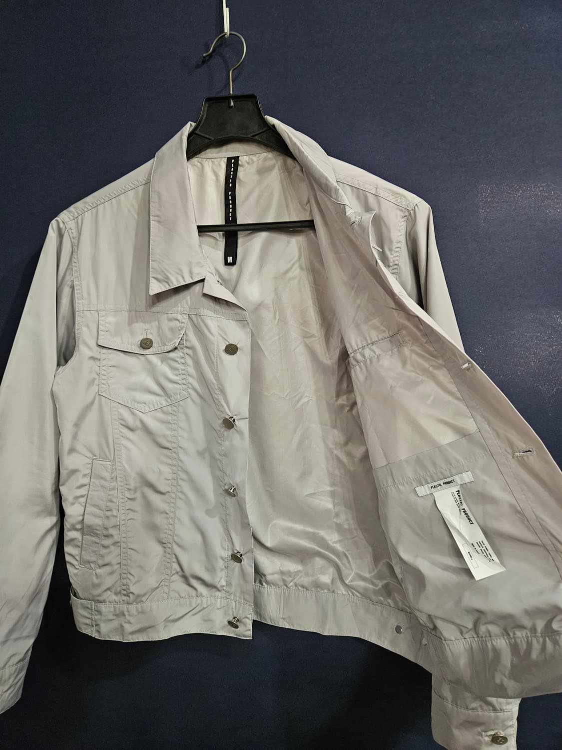 플라스틱 프로덕트 라이트그레이 남성 세미오버핏 95 방풍자켓  상품이미지8