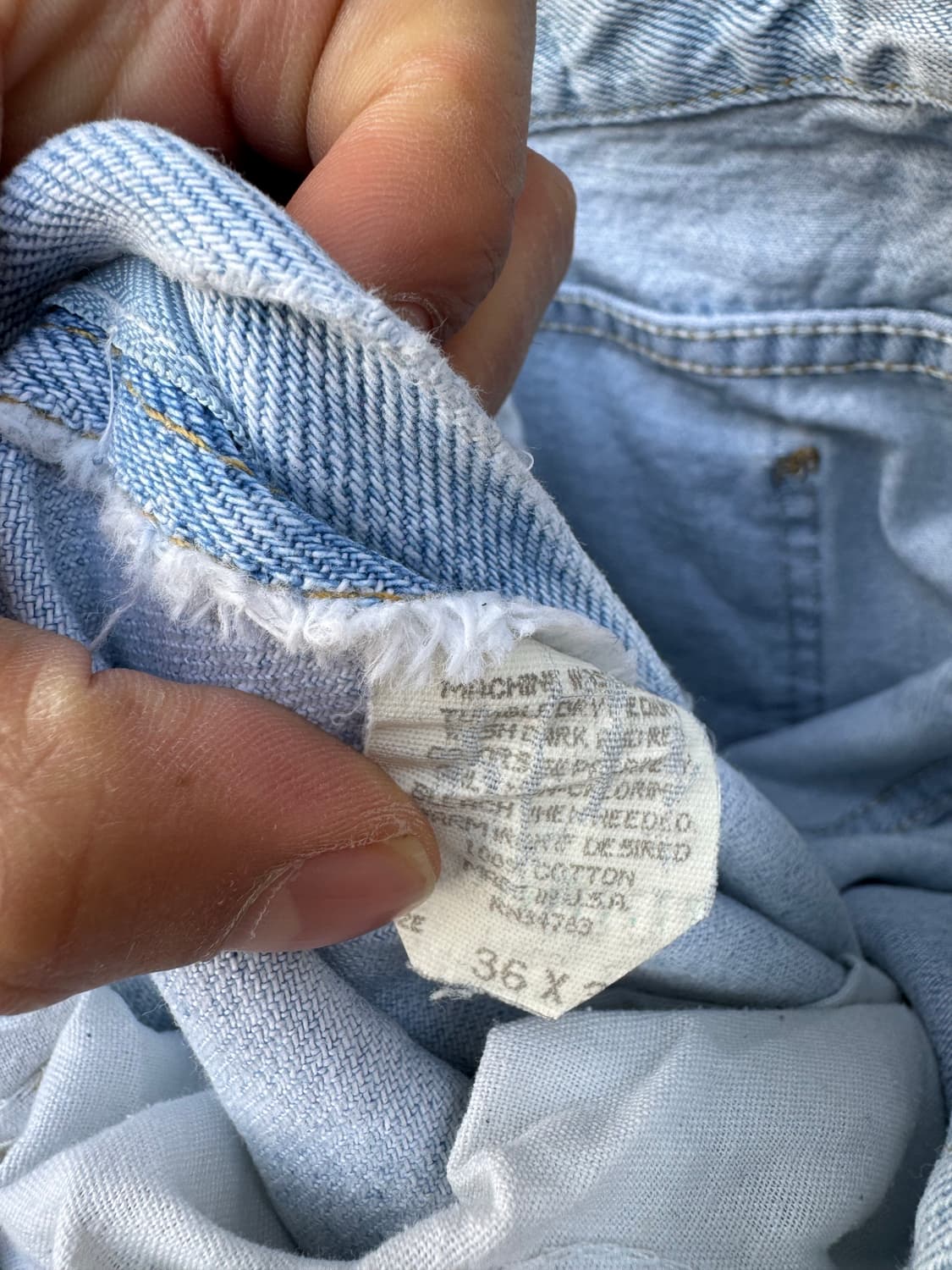 90s lee 빈티지 205 워싱 데님 팬츠 36 상품이미지8