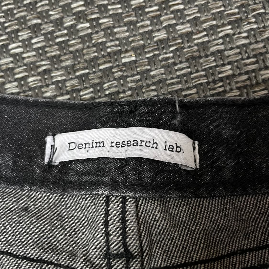 (32) 데님리서치랩 흑청 워싱 데님 팬츠 세미부츠컷 L 상품이미지4