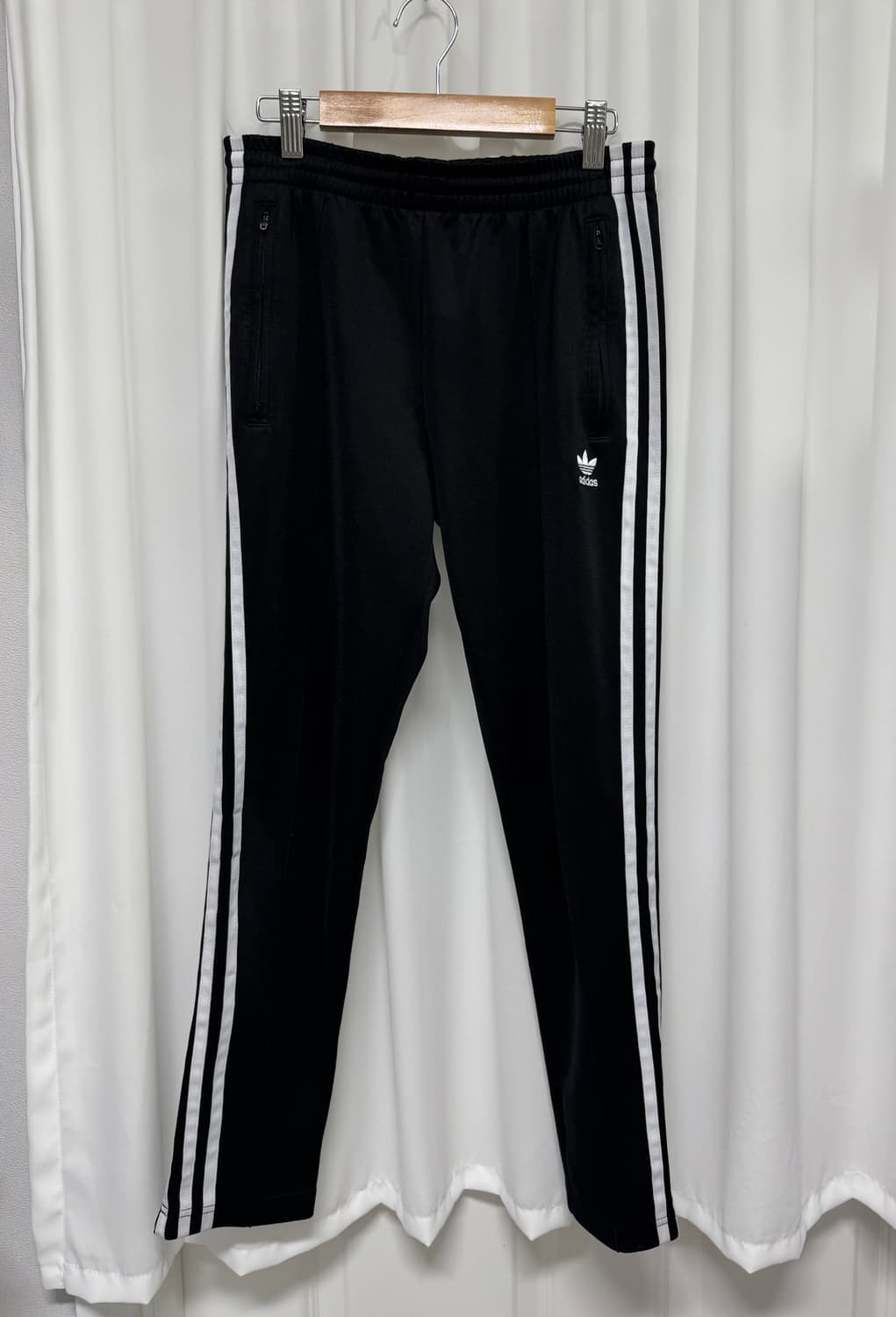 아디다스 삼선 트레이닝 팬츠 블랙 XS 상품이미지1