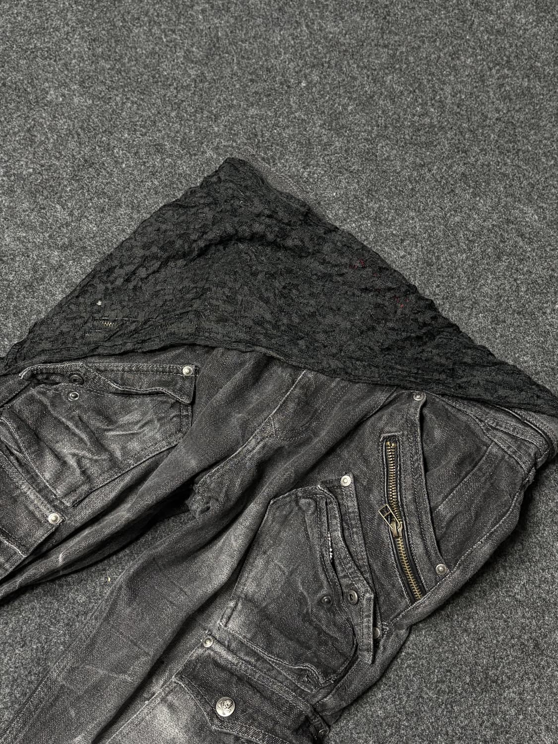 Vintage y2k punk fishnet muffler 상품이미지3