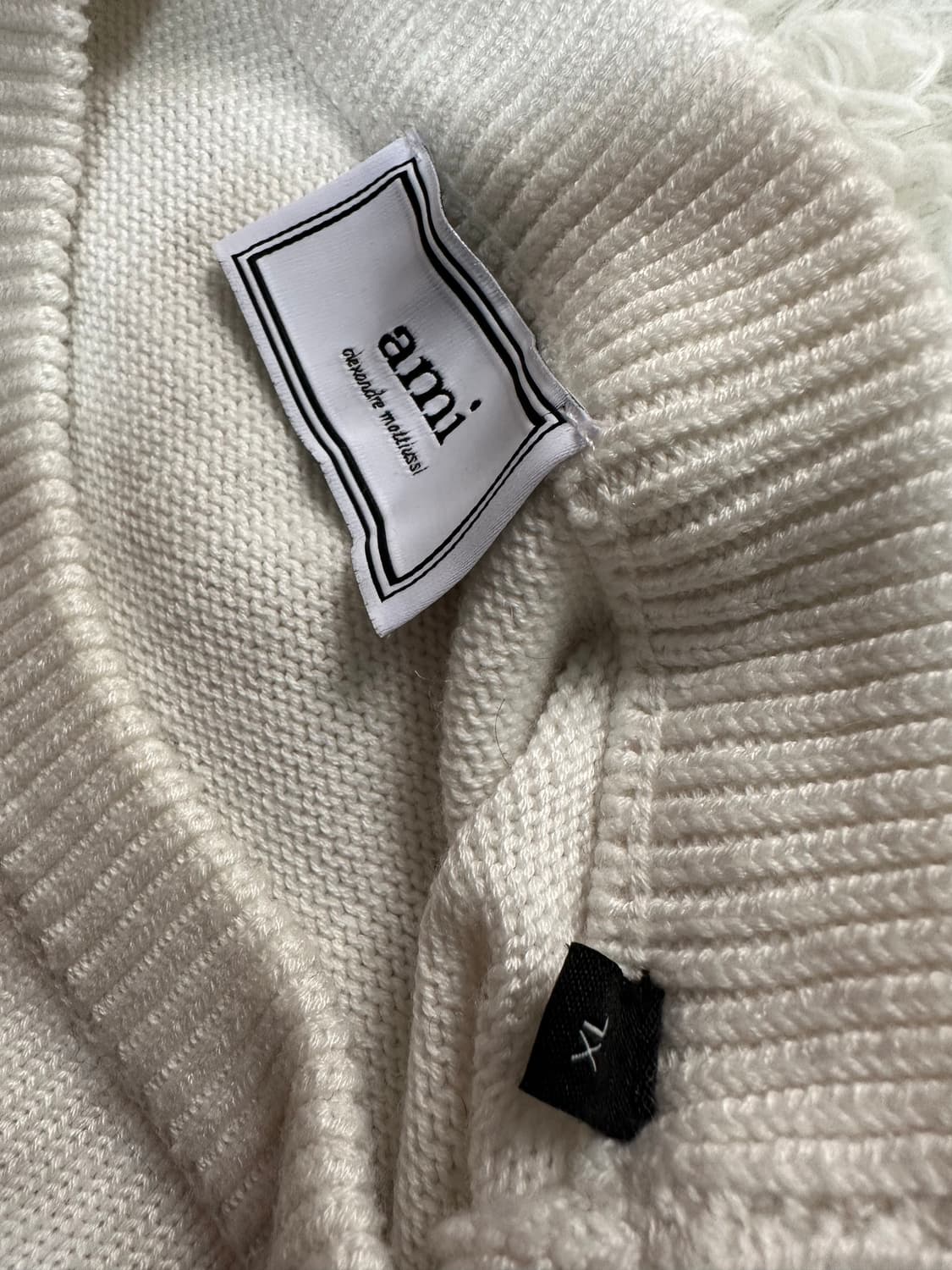 아미 빅하트 니트 XL 아이보리 상품이미지8