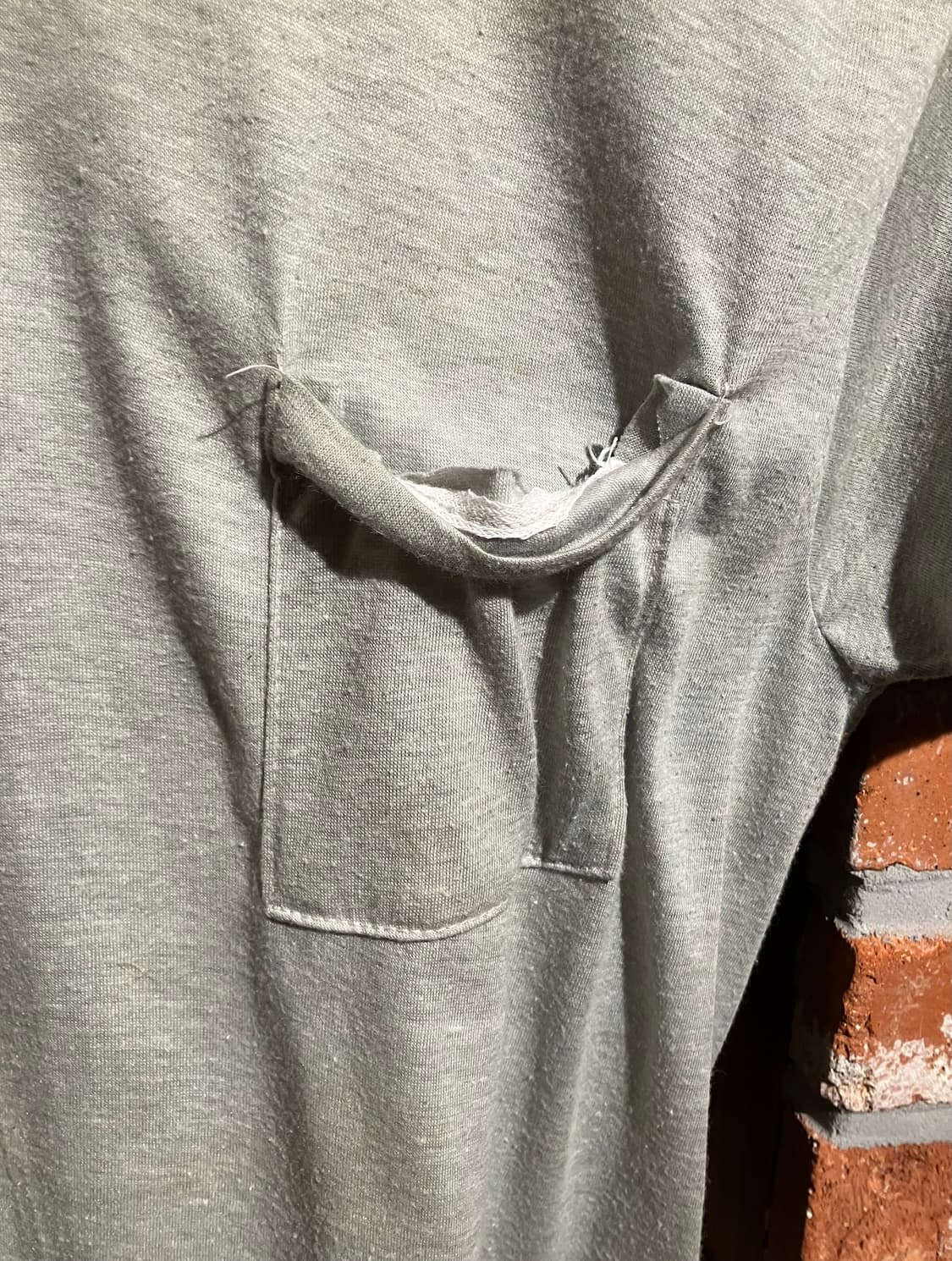 80s USA 빈티지 포켓 티셔츠 상품이미지3