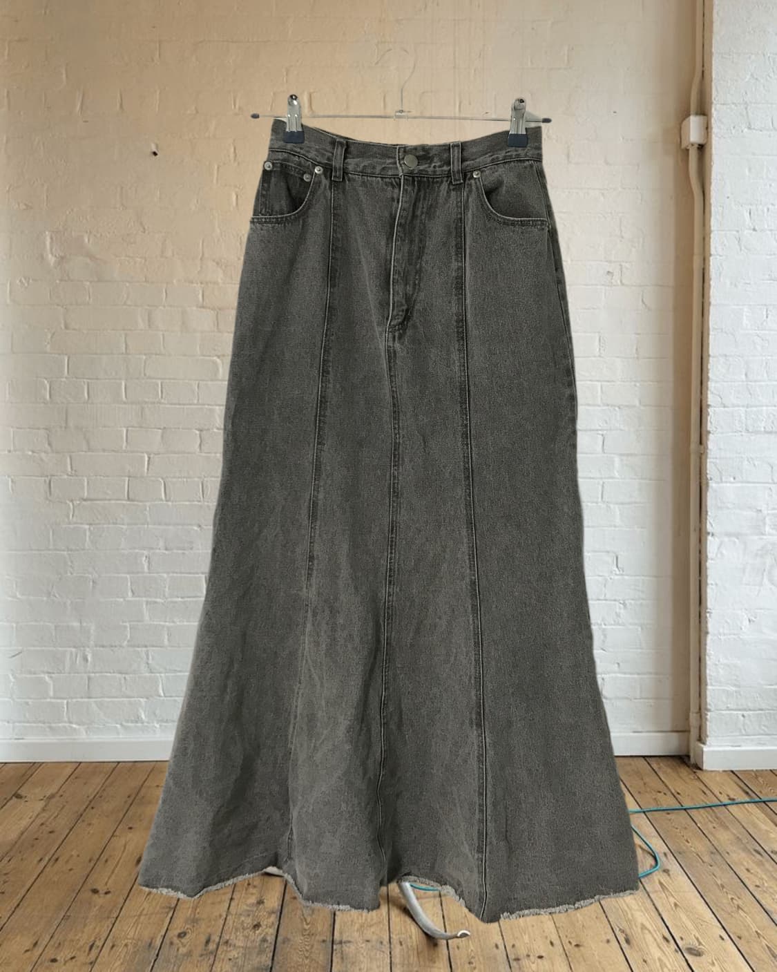 vintage denim long skirt (27inch) 상품이미지9