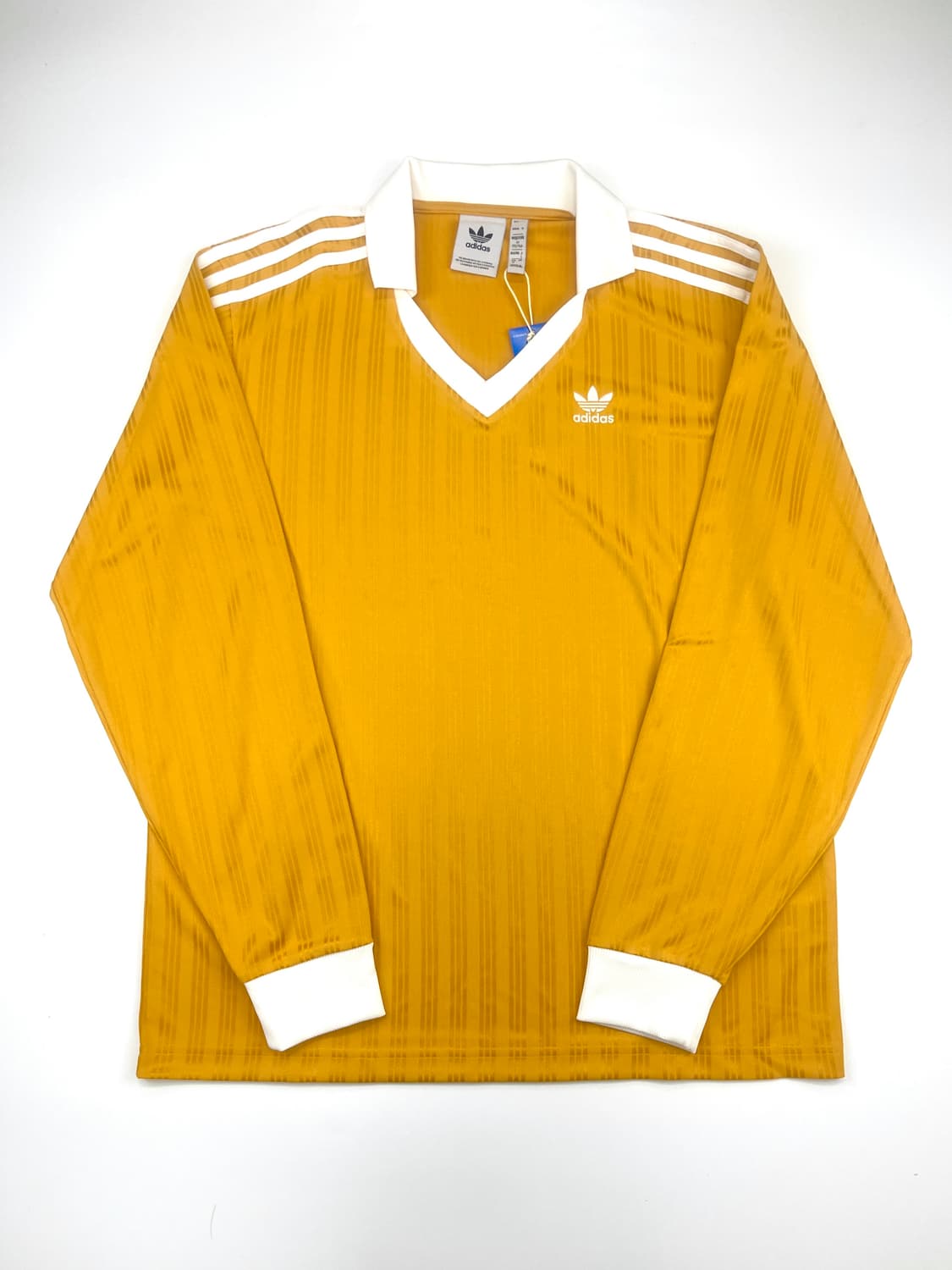 아디다스 아디컬러 피케 풋볼 롱슬리브 티셔츠 프리러브 옐로우 상품이미지1
