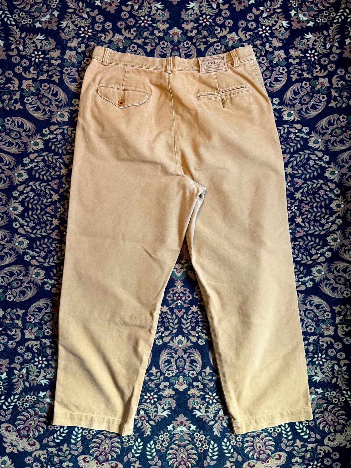 90s 폴로 어센틱 덩가리 더블니 캔버스 워크팬츠  상품이미지7