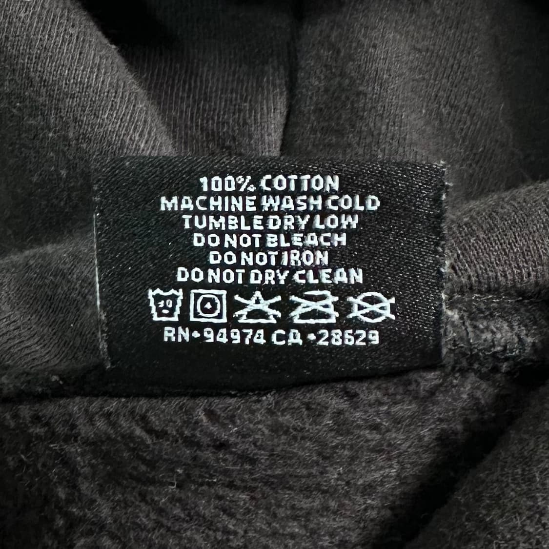 스투시 플리스 로고 블랙 후드 티  상품이미지7