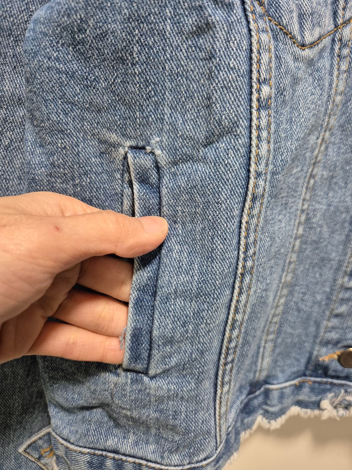 (세일)(새상품)슈에뜨사페 데님 자켓 무신사입점브랜드 상품이미지5