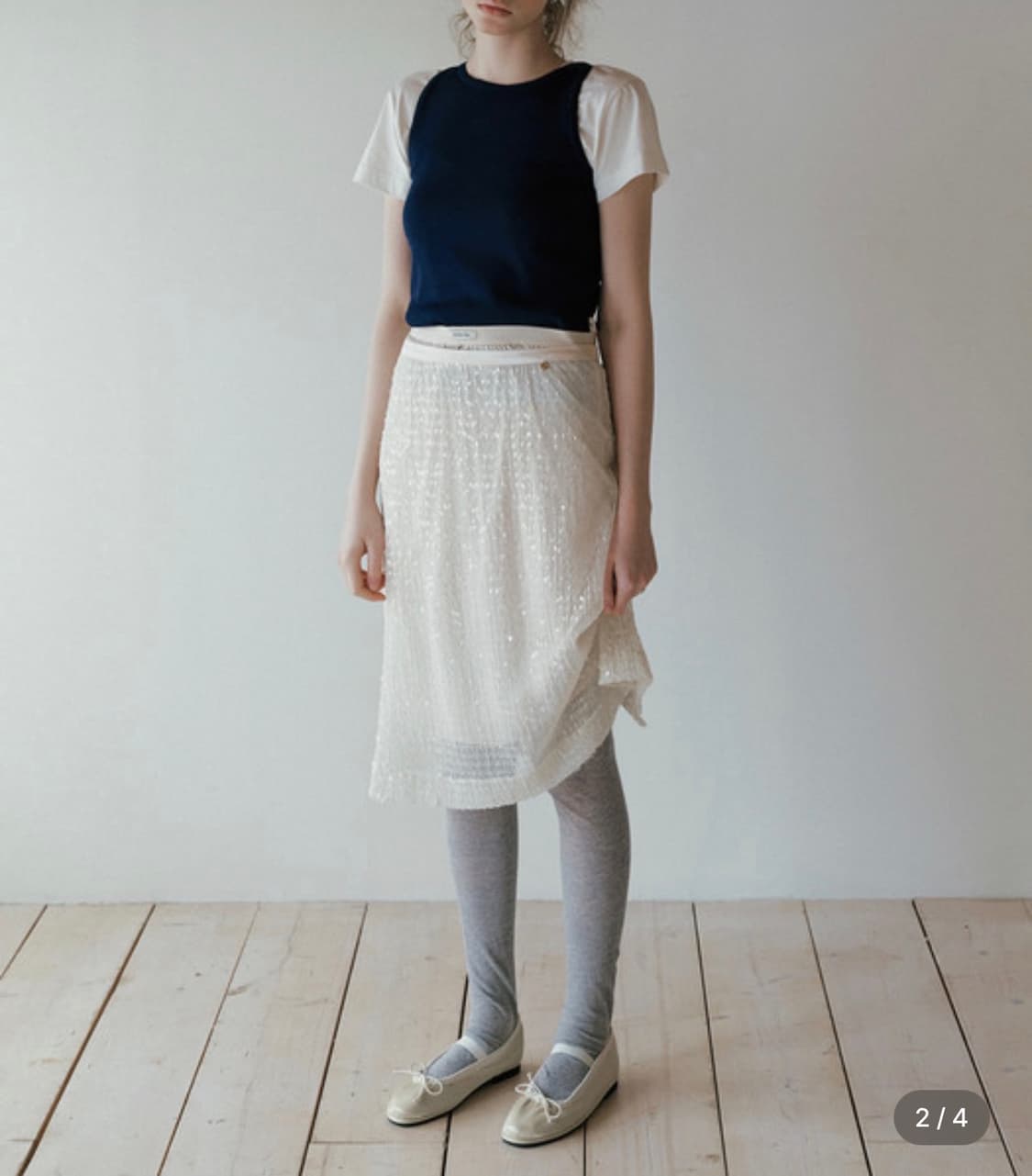 오버듀플레어 spangle layer skirt 상품이미지2