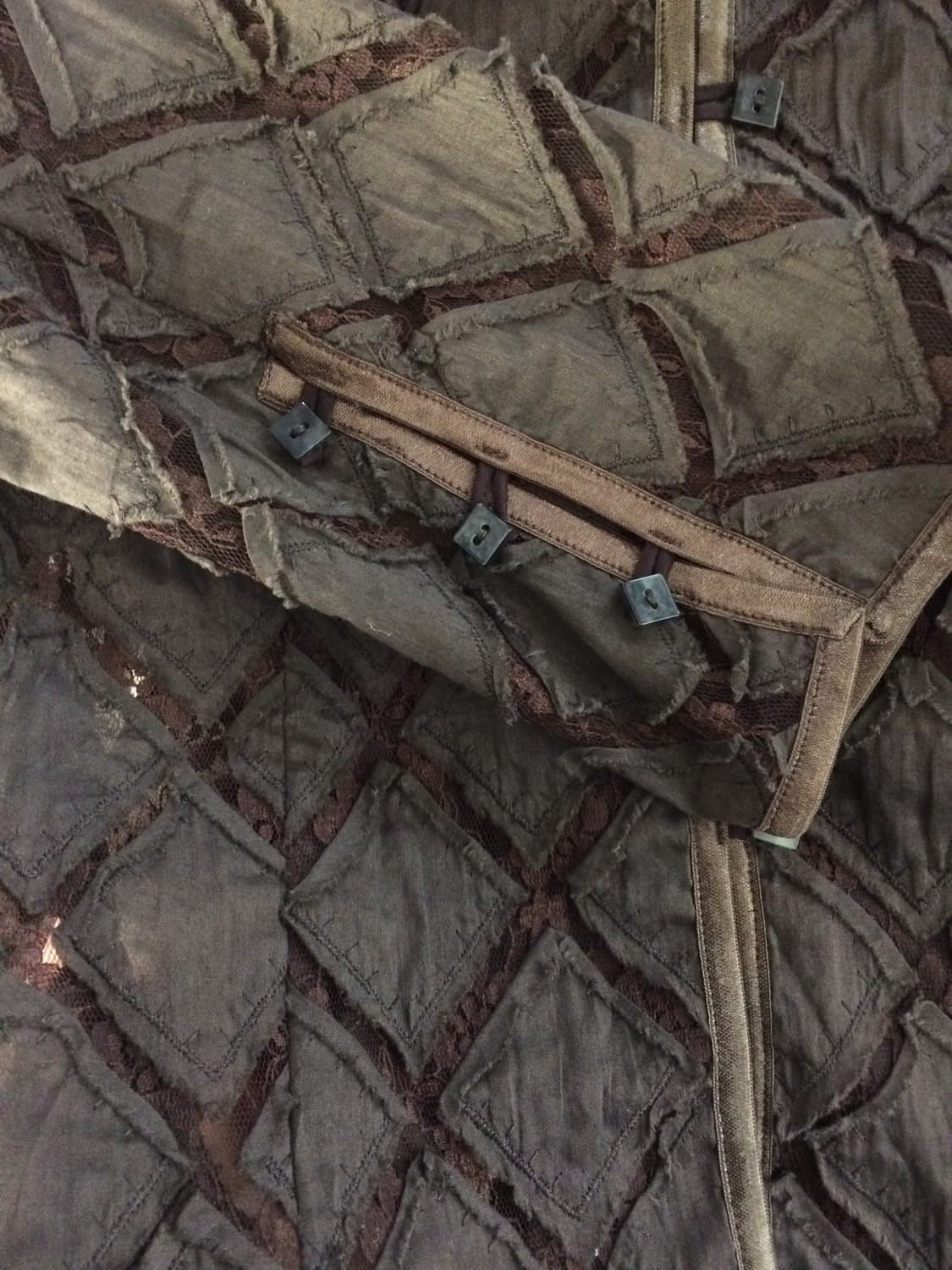 브라운 시스루 셔츠 상품이미지4