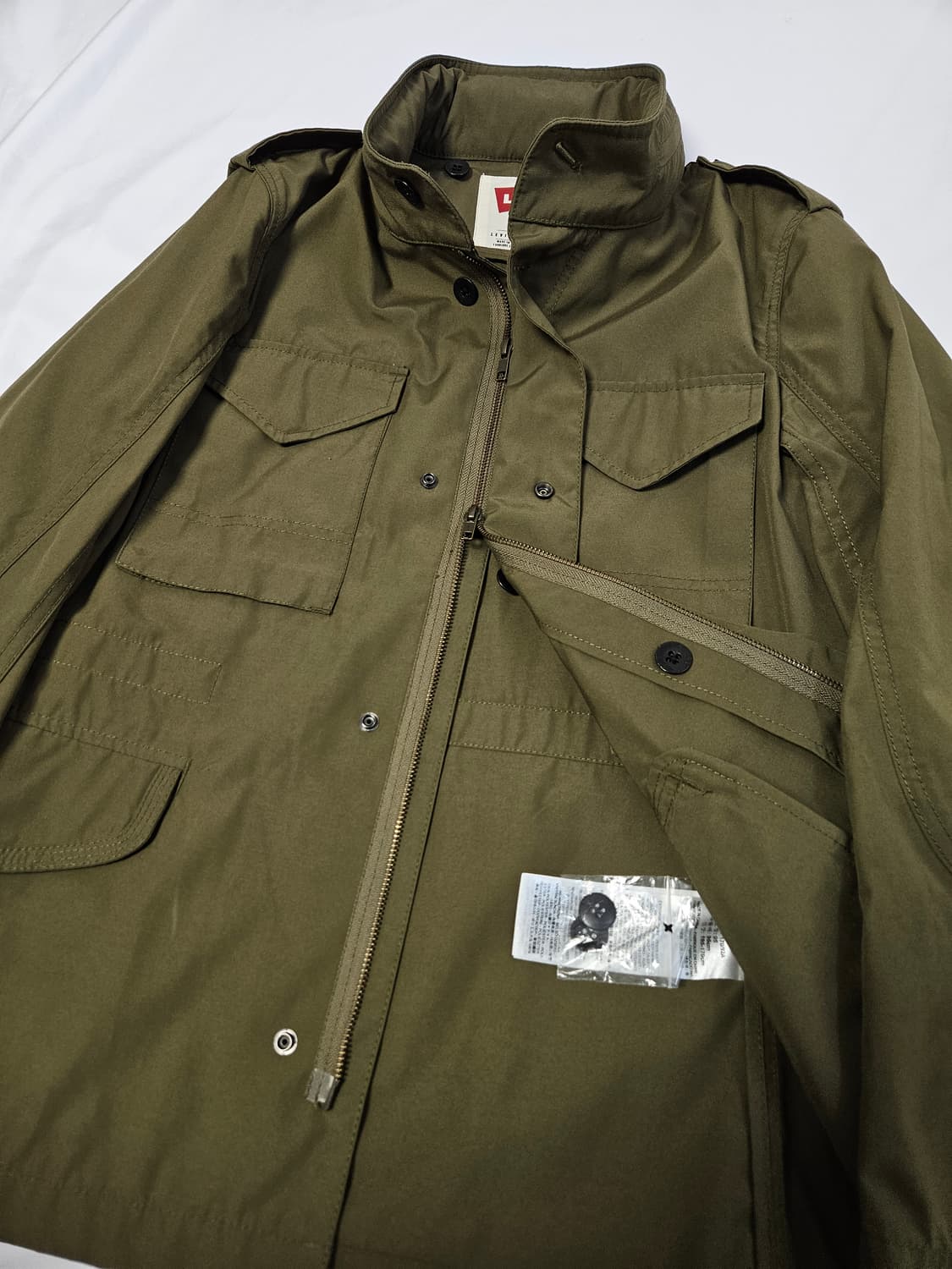 리바이스 올리브 M65 헌팅 필드자켓 사파리 바람막이 95 (새상품) 상품이미지2