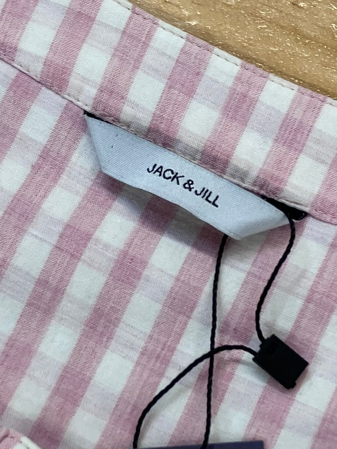 빈티지 체크 블라우스 핑크 #csz4018 상품이미지5