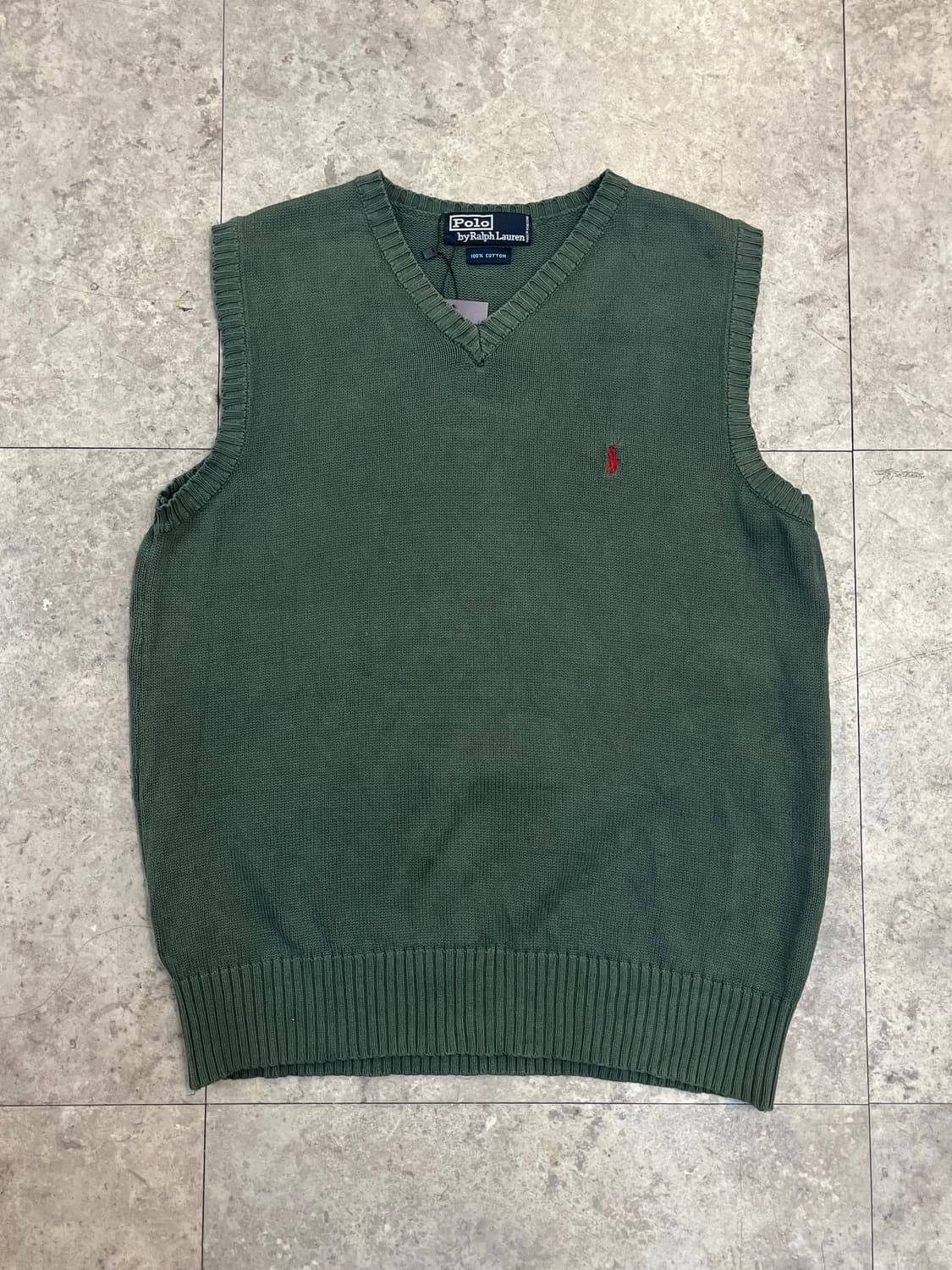 폴로 랄프로렌 니트 베스트 카키 #csz3724 상품이미지4