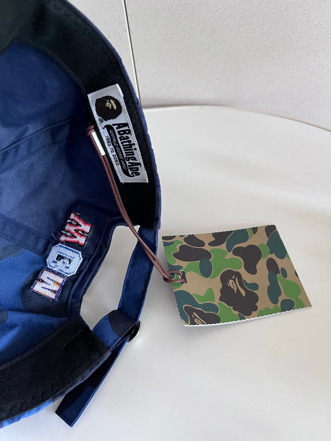 18 FW 베이프 BAPE 청계 네이비 카모 볼캡 상품이미지5