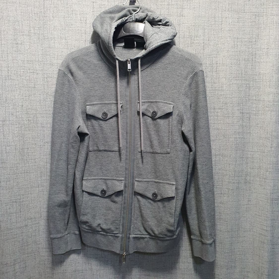 아르마니익스체인지  남성 포켓 레귤러핏 니트 후드집업  상품이미지1