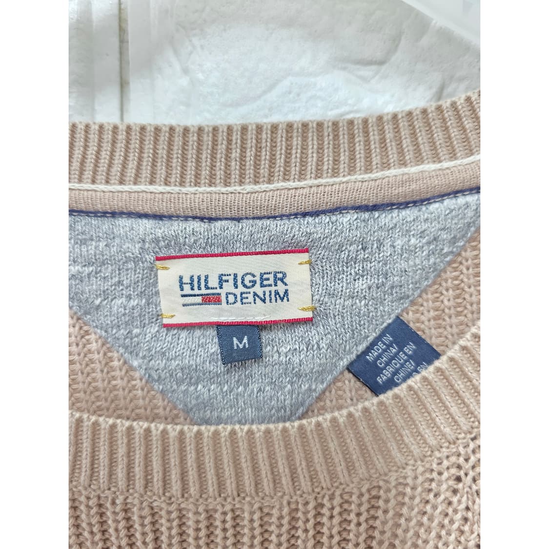 택포) 타미힐피거 베이지 니트 M 상품이미지2