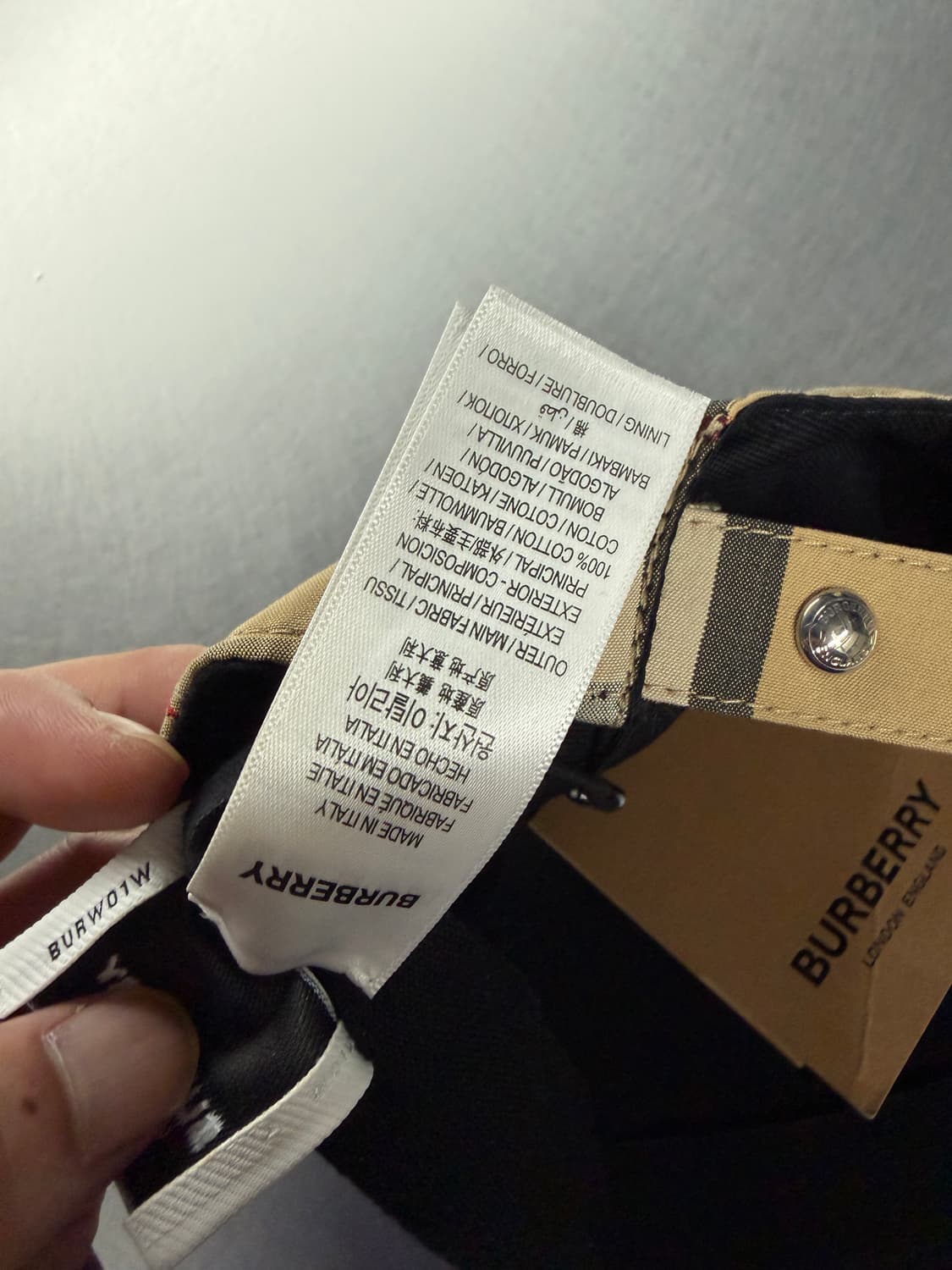 Burberry 버버리 모노그램 볼캡 모자 M 상품이미지5