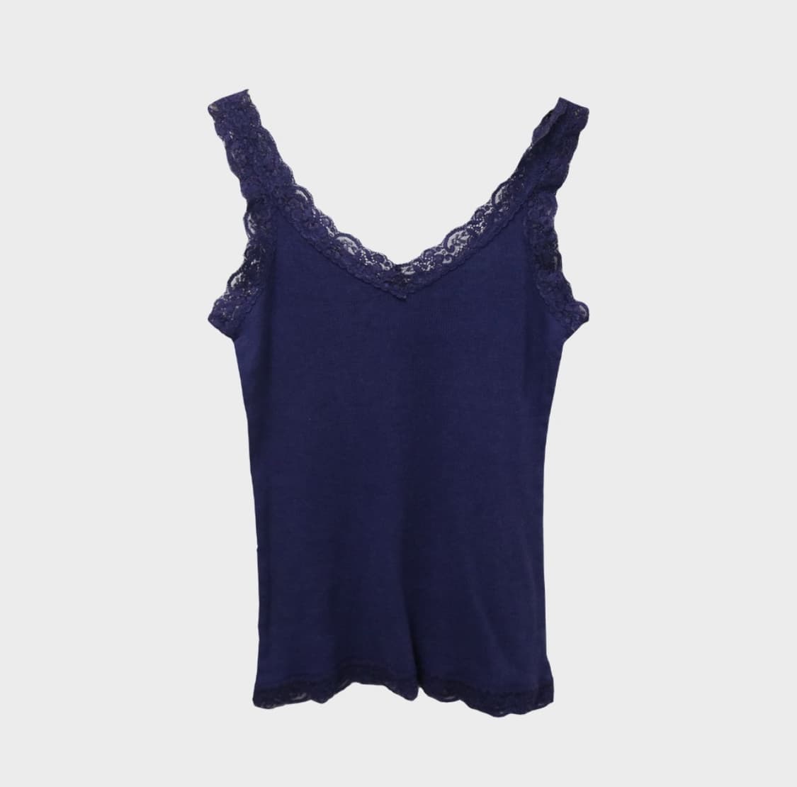 navy lace sleeveless top 상품이미지1