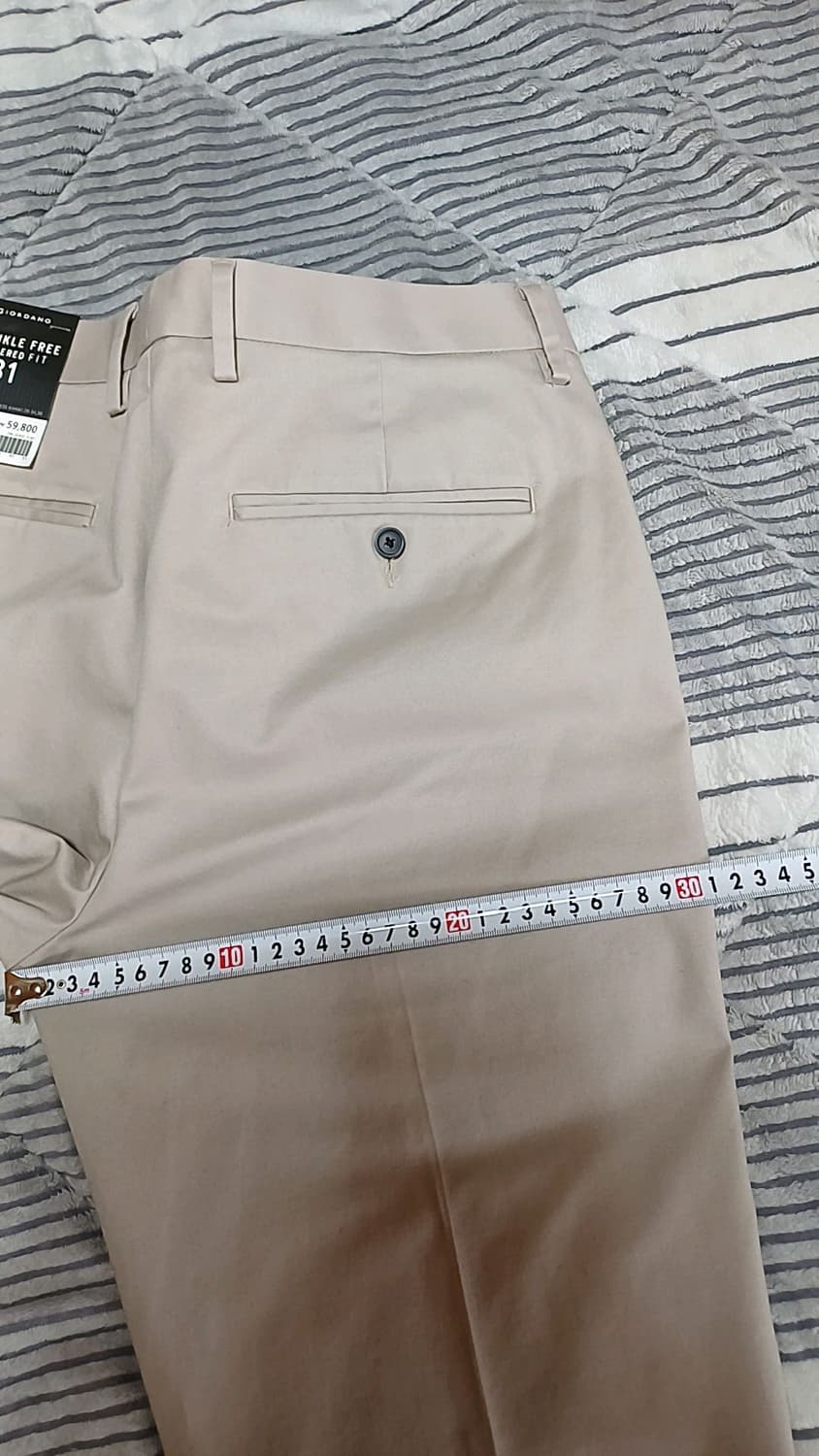 지오다노 미사용 면바지 31인치 기장101 상품이미지9